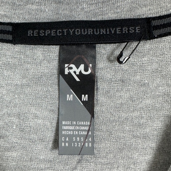 RYU Kara Box Crew Neck Tee Grey Size Medium T-Shirt Canada Made Minimalist Top - Picture 5 of 14
